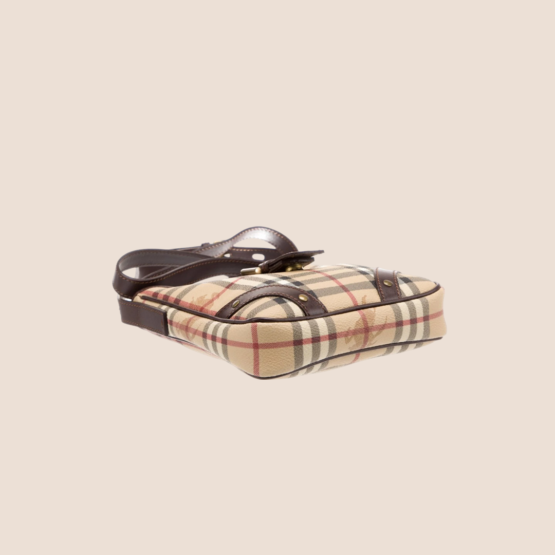 BURBERRY HAYMARKET MESSENGER CROSSBODY BAG