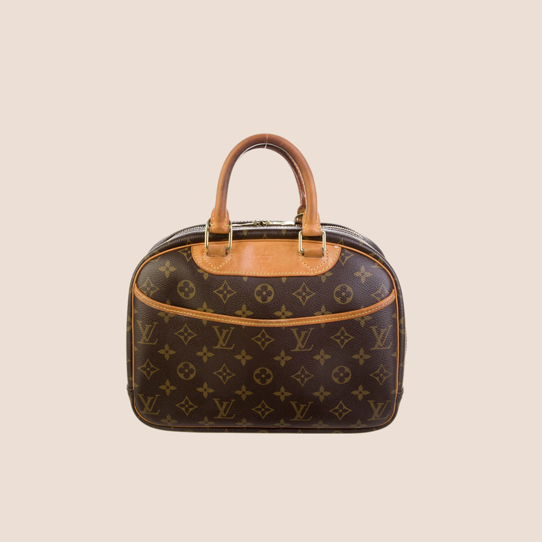 LOUIS VUITTON 2004 BROWN MONOGRAM TROUVILLE HANDBAG