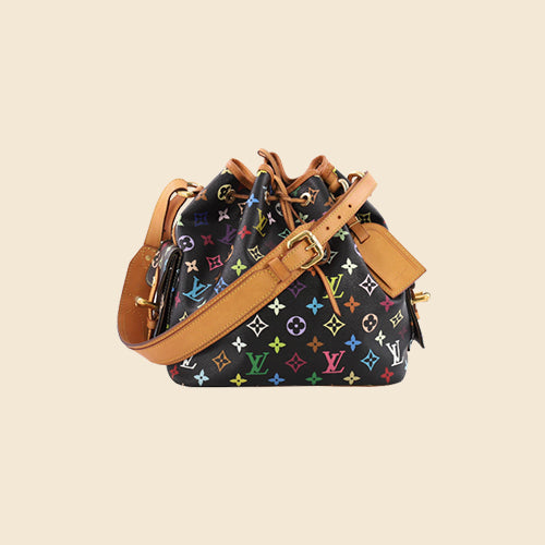 Louis Vuitton Tote Monogram Multicolor Petite Noe Shoulder Bag