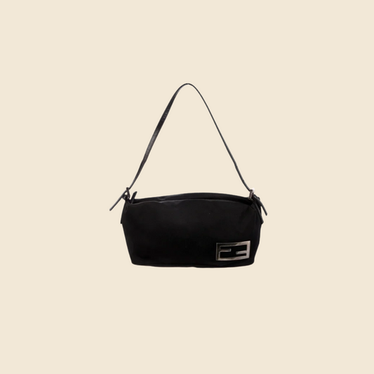 Fendi Denim Mini Baguette Shoulder Bag (SHF-19915) – LuxeDH