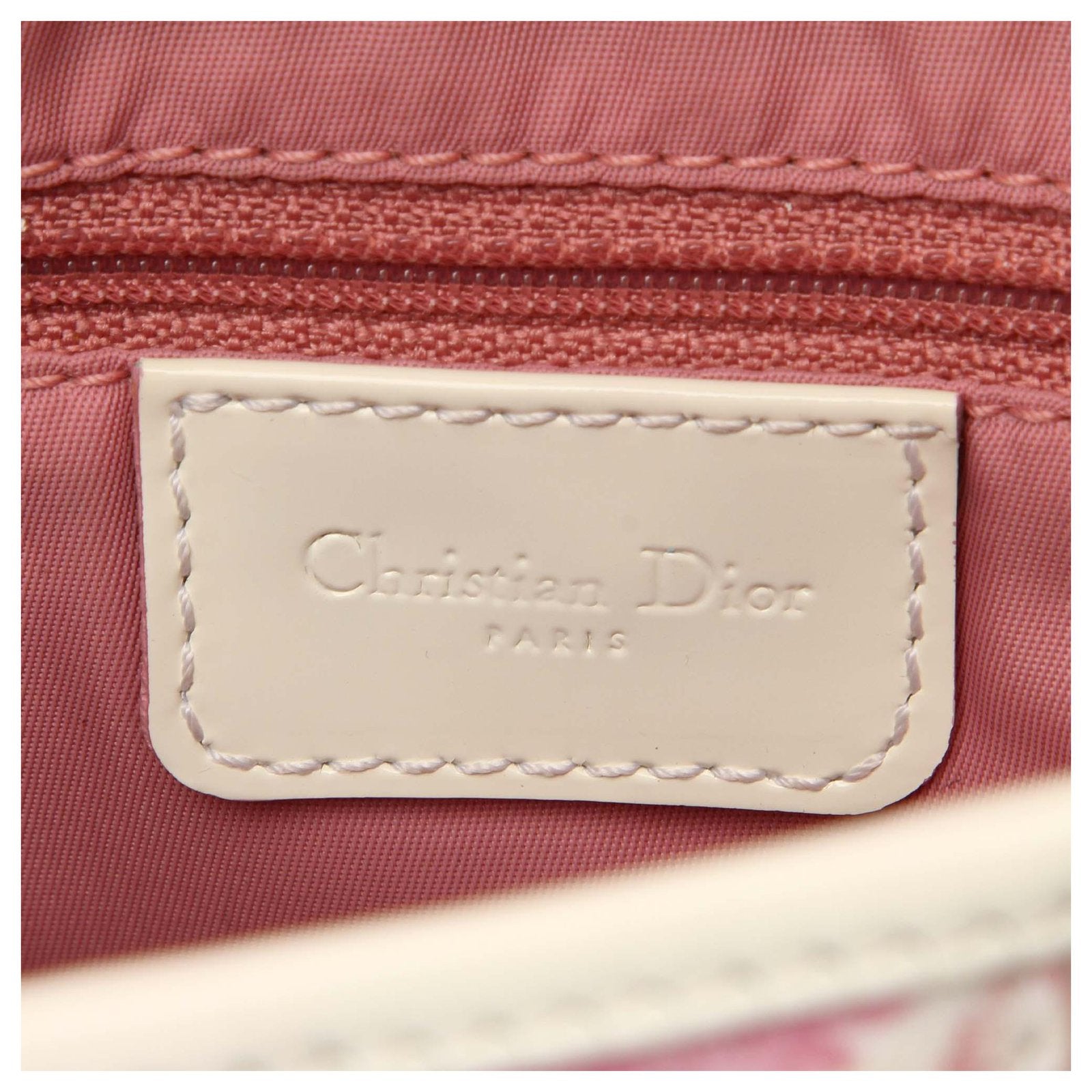 Christian Dior Saddle Pouch Trotter Canvas Pink Auth yk7087b ref.929365 -  Joli Closet