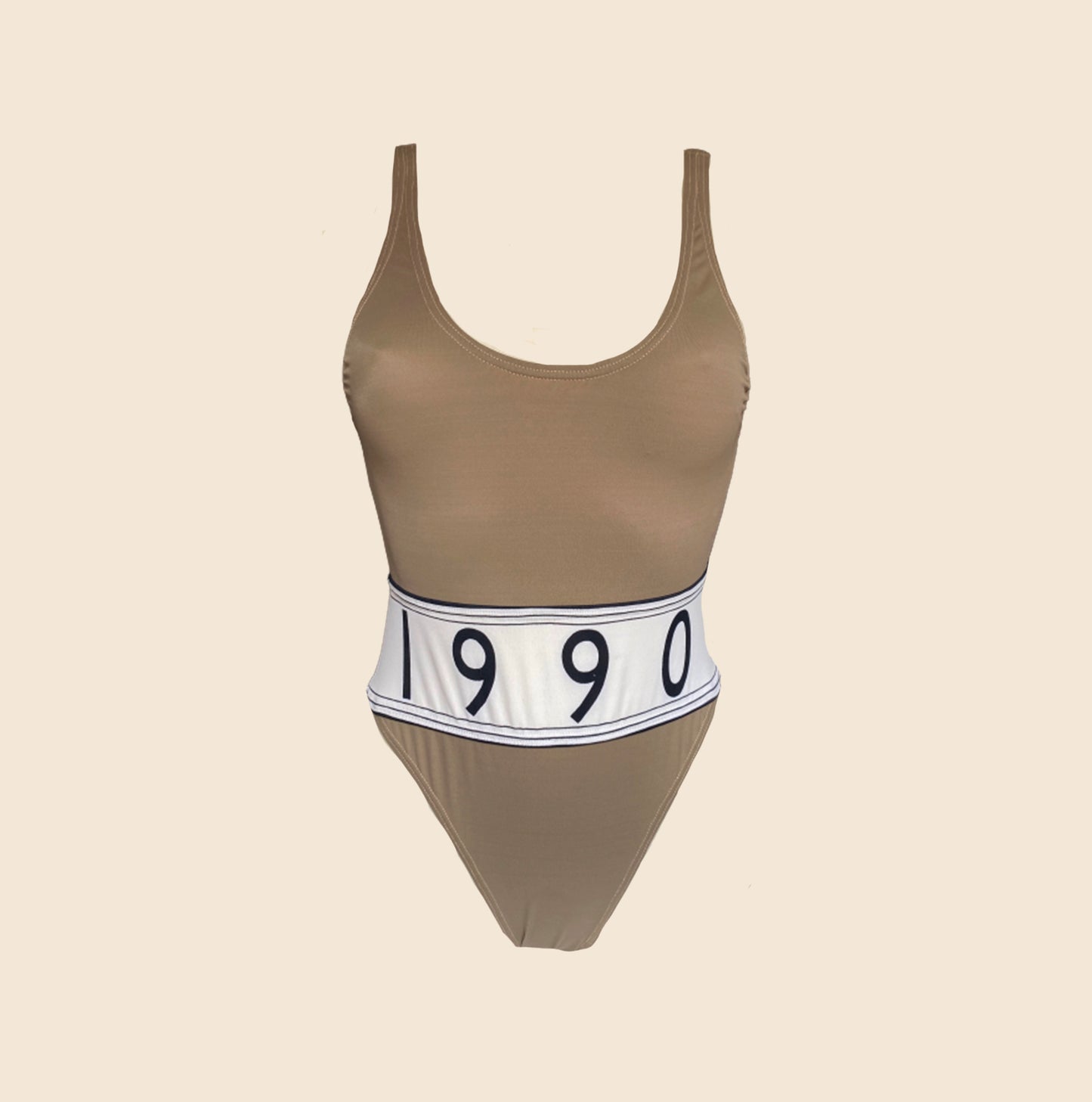 GIANNI VERSACE 1990 KHAKI BODYSUIT