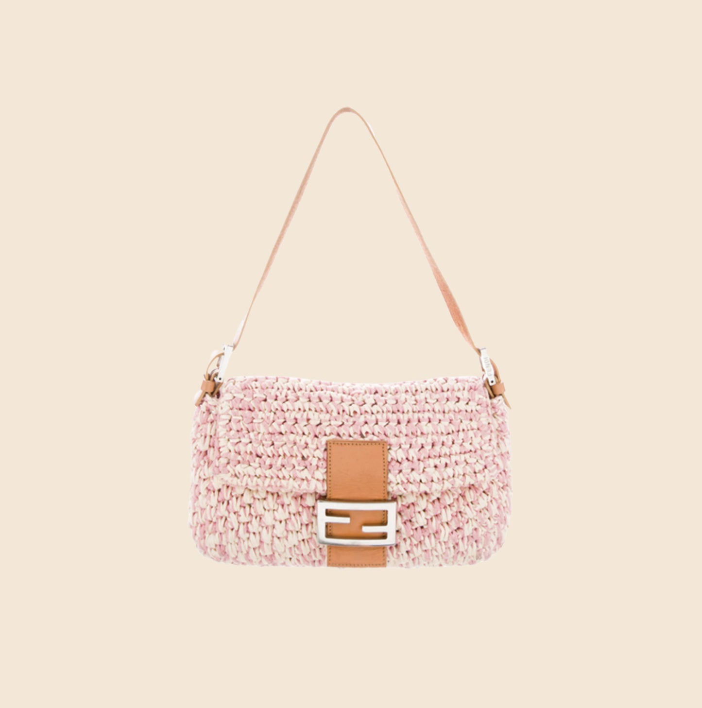 Fendi Baguette Phone Pouch in Pink