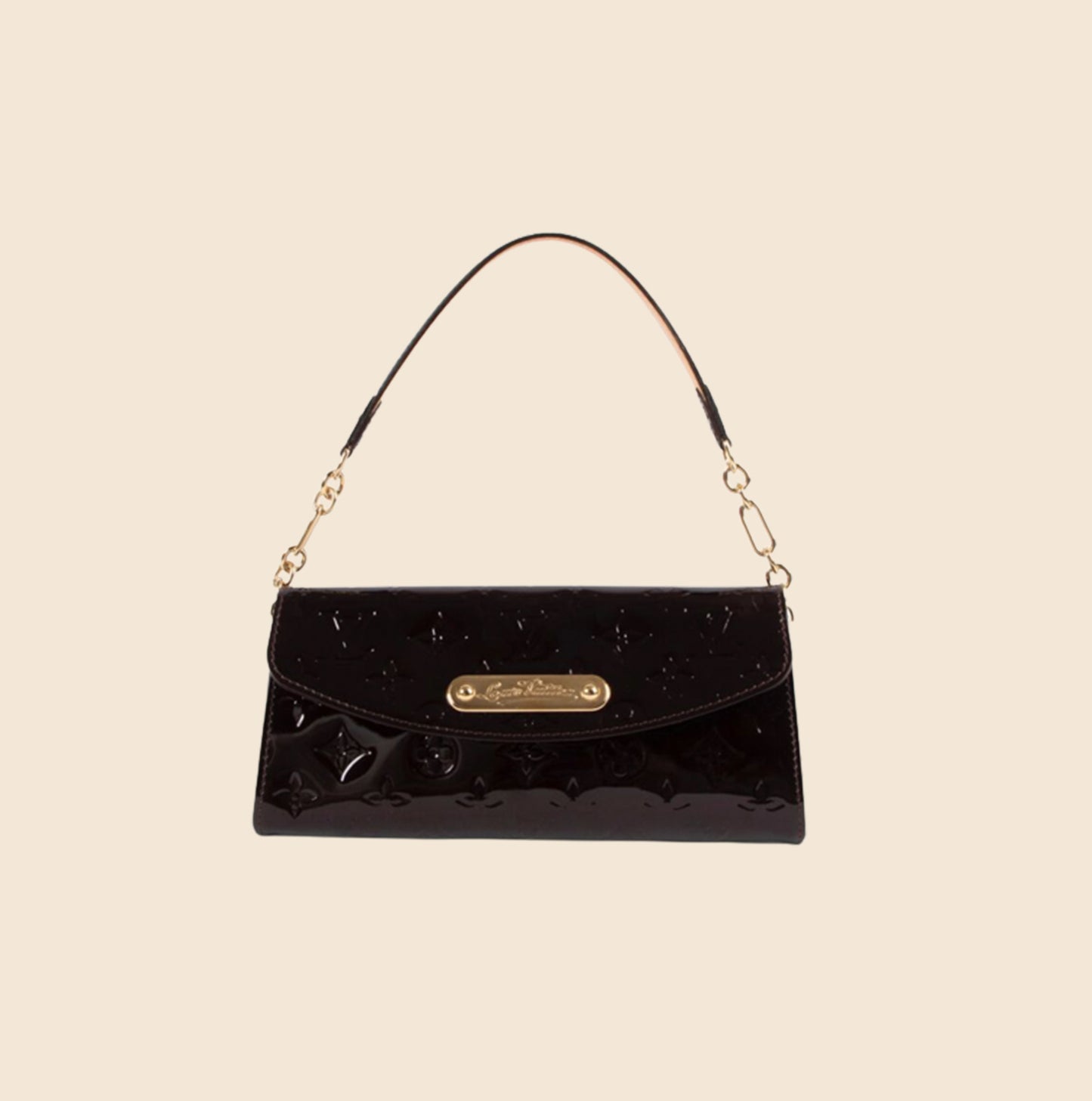 Louis Vuitton Amarante Monogram Vernis Sunset Boulevard Bag at