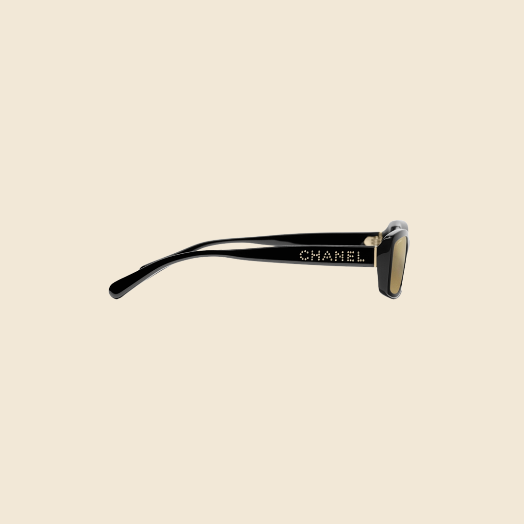 Bottega Veneta // Black & Gold Original_02 Sunglasses – VSP Consignment