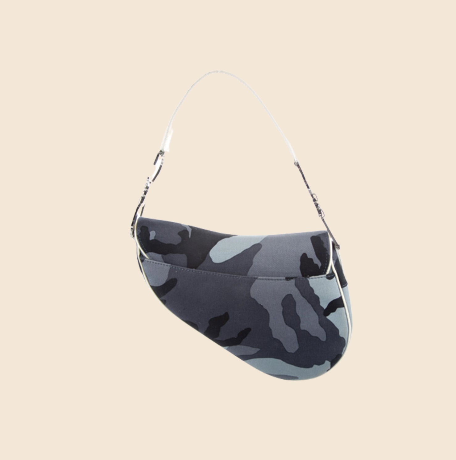 Dior Saddle Bag Denim Camouflage Jacquard