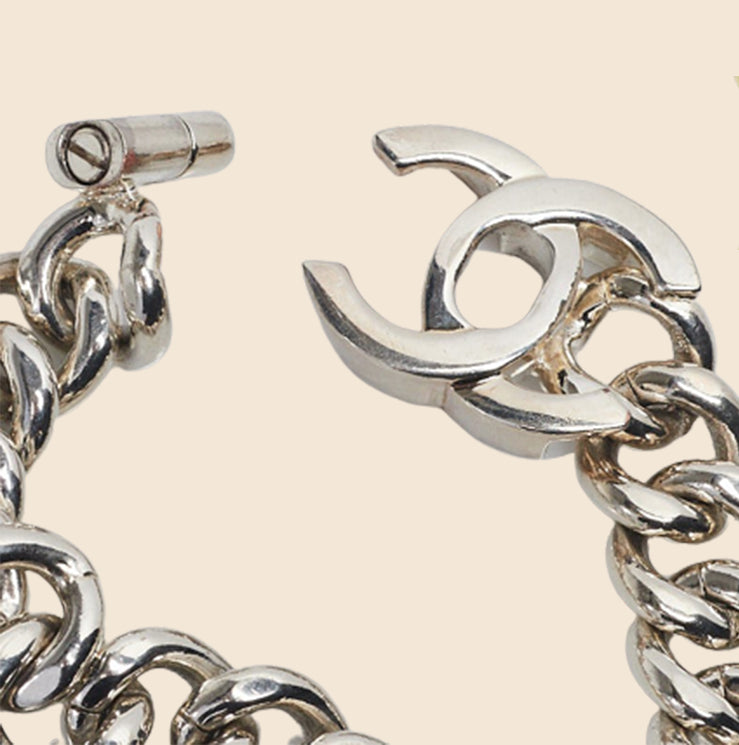LOUIS VUITTON Chain Links Silver Bracelet - AUTHENTIC