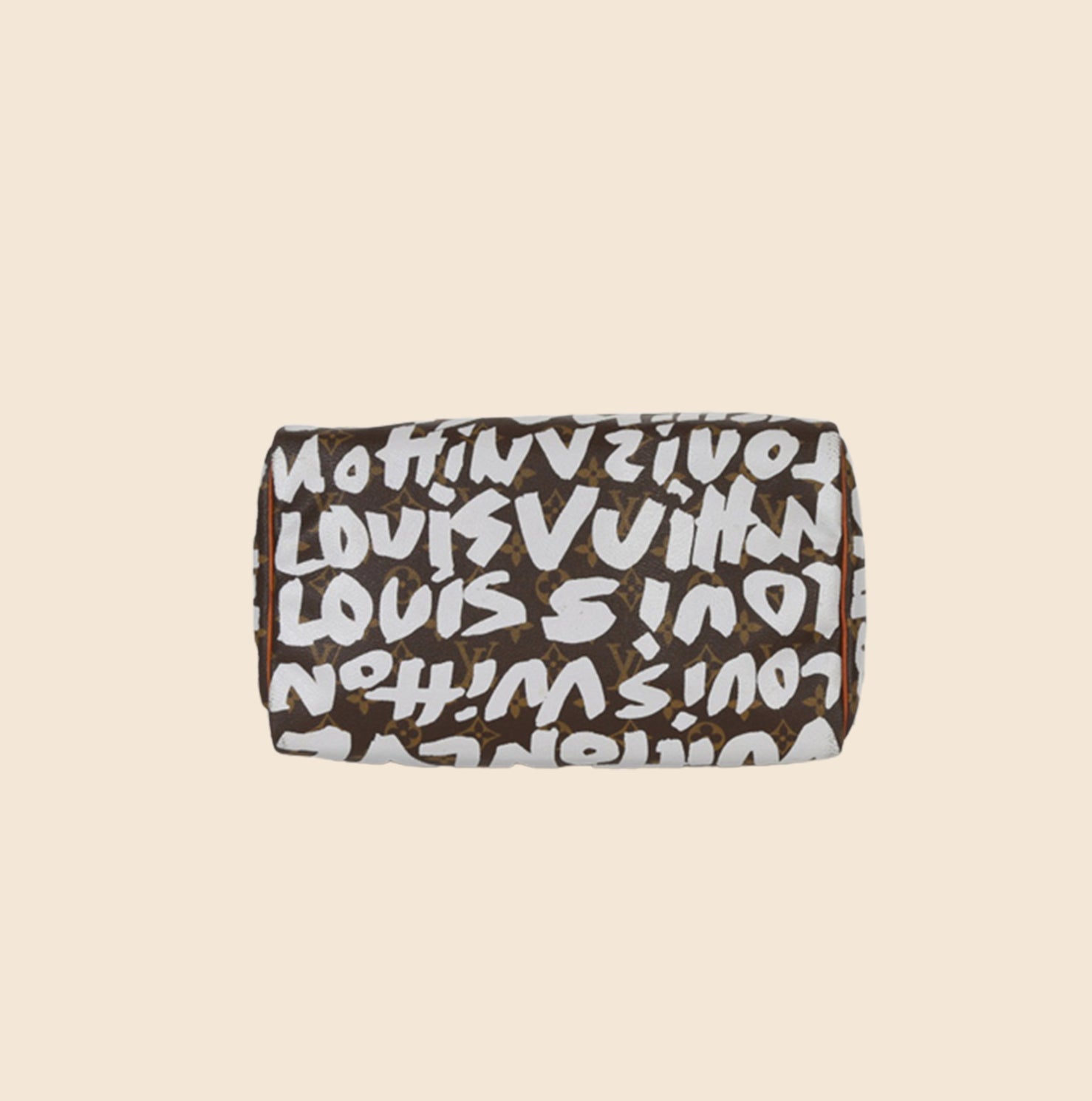FWRD Renew Louis Vuitton Monogram Graffiti Speedy Bag in Brown