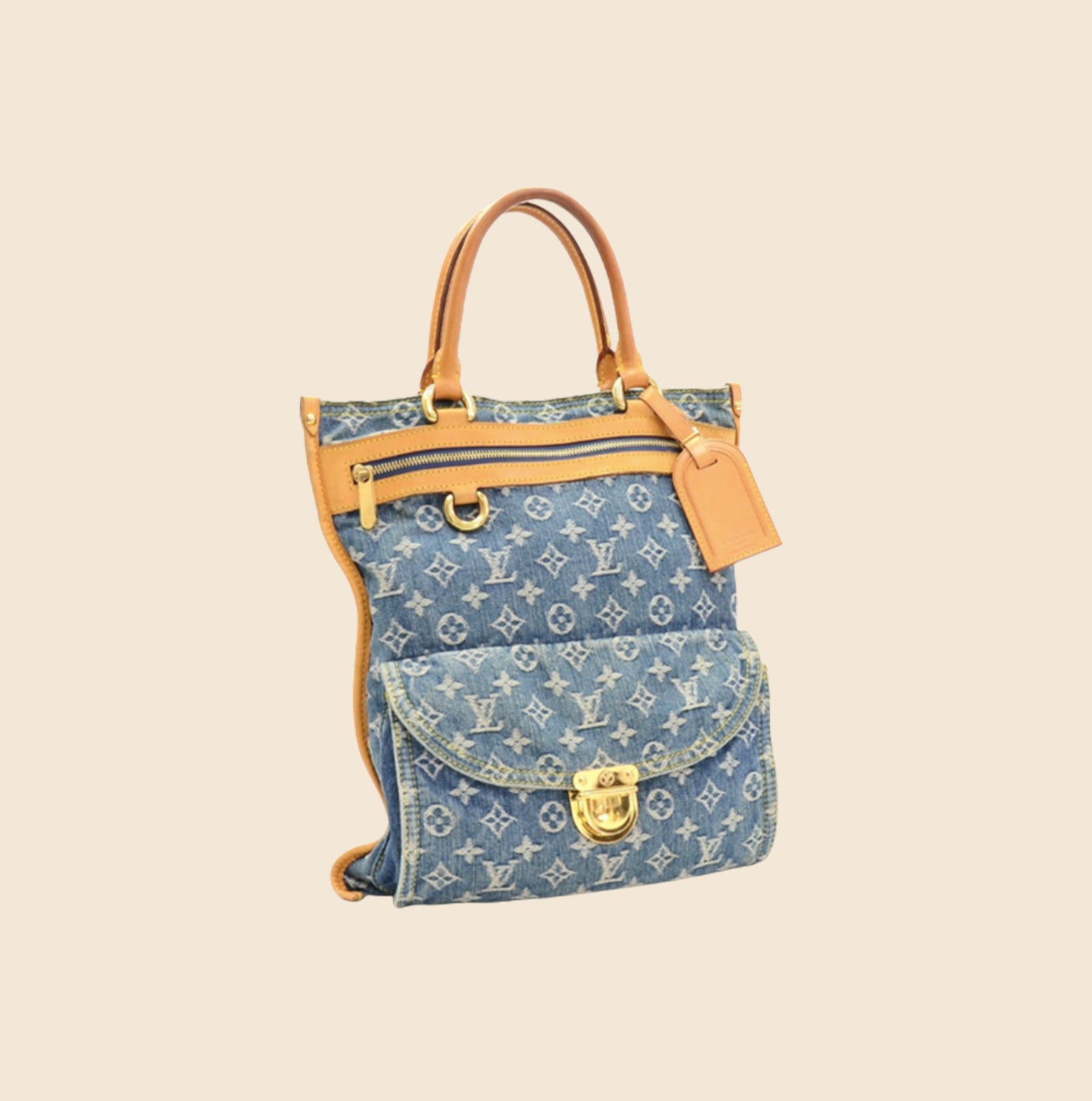Vintage Denim Louis Vuitton Bag - ShopperBoard