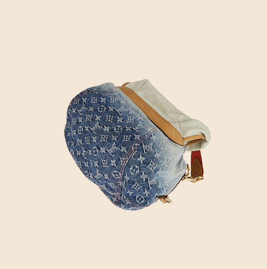 LOUIS VUITTON BLUE DENIM MONOGRAM SUNSHINE BAG