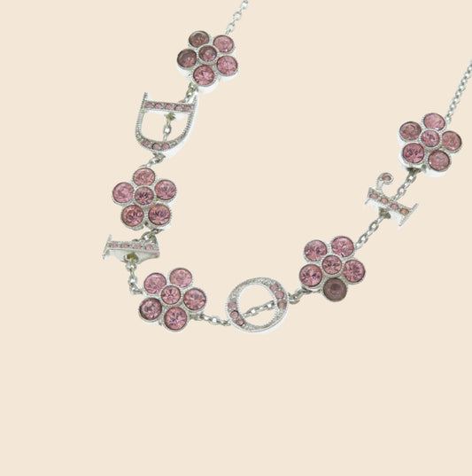 Louis Vuitton Pink Sapphire Diamond Necklace