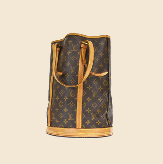 LOUIS VUITTON BROWN MONOGRAM CANVAS BUCKET GM BAG