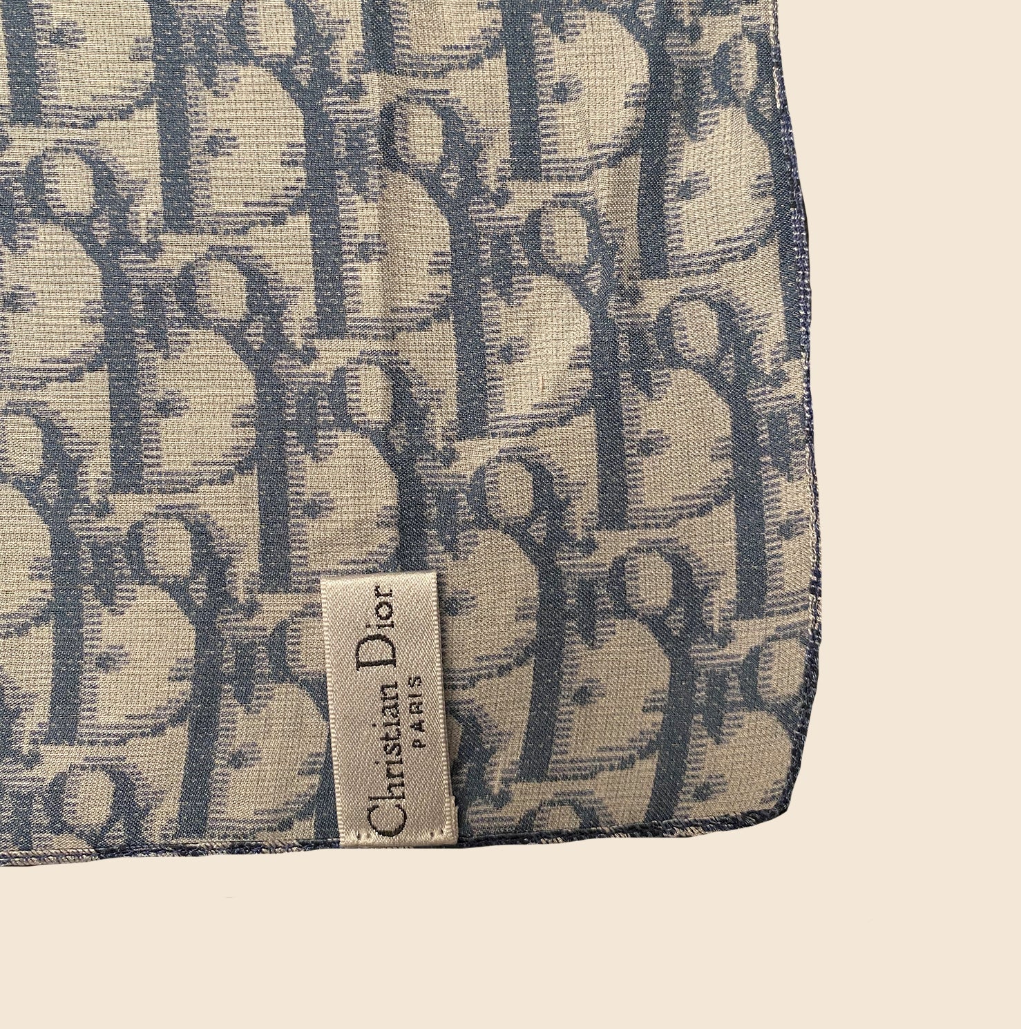 Christian Dior Dior scarf in brown silk with oblique pattern ref.913660 -  Joli Closet