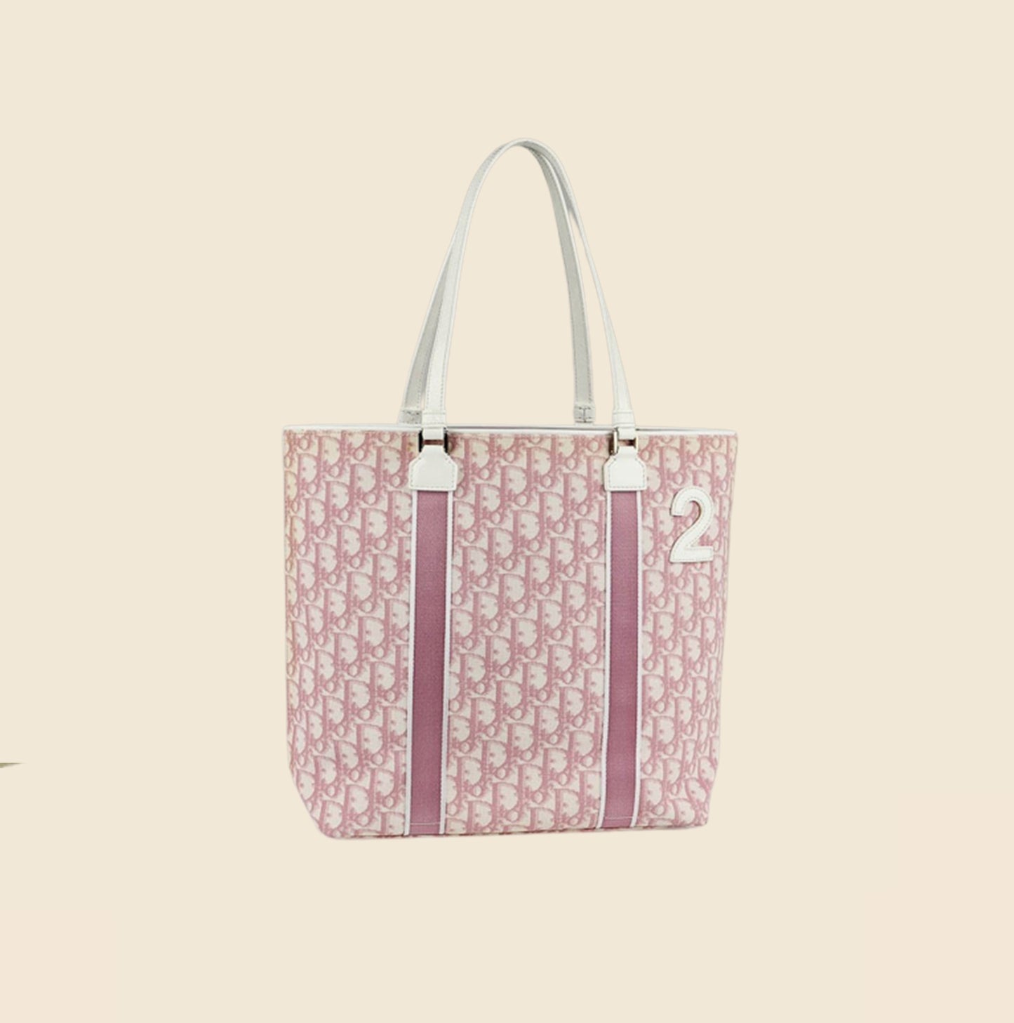 Dior, Bags, Vintage Christian Dior Baby Pink Trotter Logo Crossbody Bag
