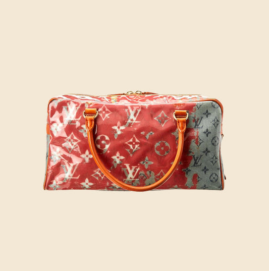 LOUIS VUITTON RICHARD PRINCE ROSE PLUP MONOGRAM PM BAG