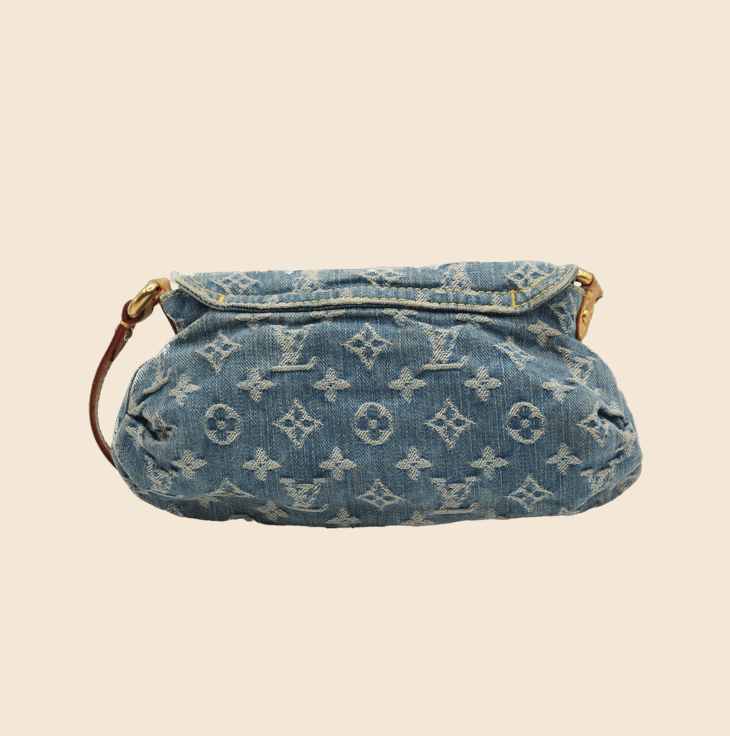 Louis Vuitton, Bags, Euc Louis Vuitton Blue Stonewashed Denim Monogram Denim  Pleaty Bag