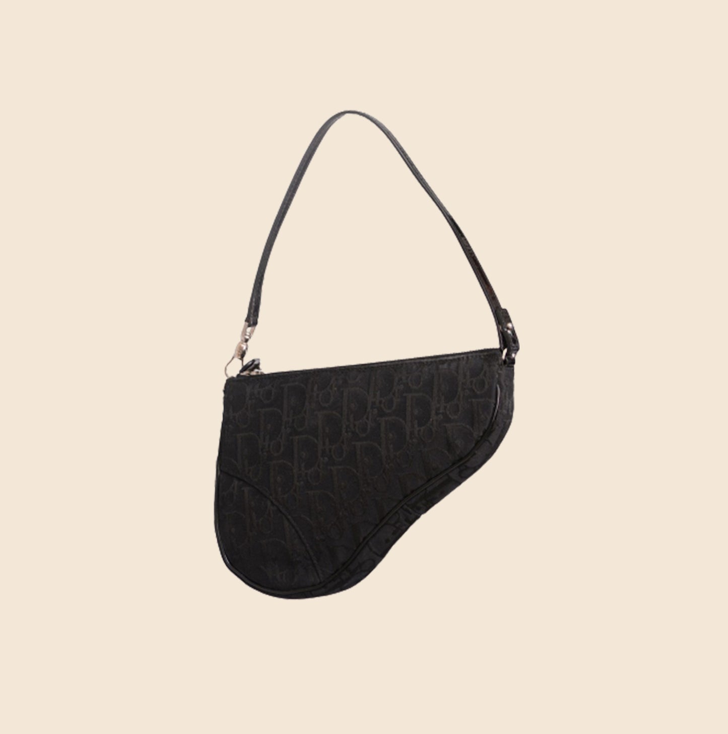 Vintage Christian Dior Monogram Mini Bag Small Bag Saddle Bag