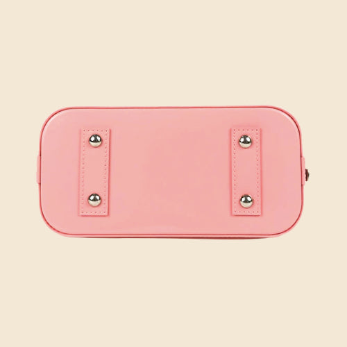 Unboxing reveal of Louis Vuitton alma bb handbag pink jungle dots