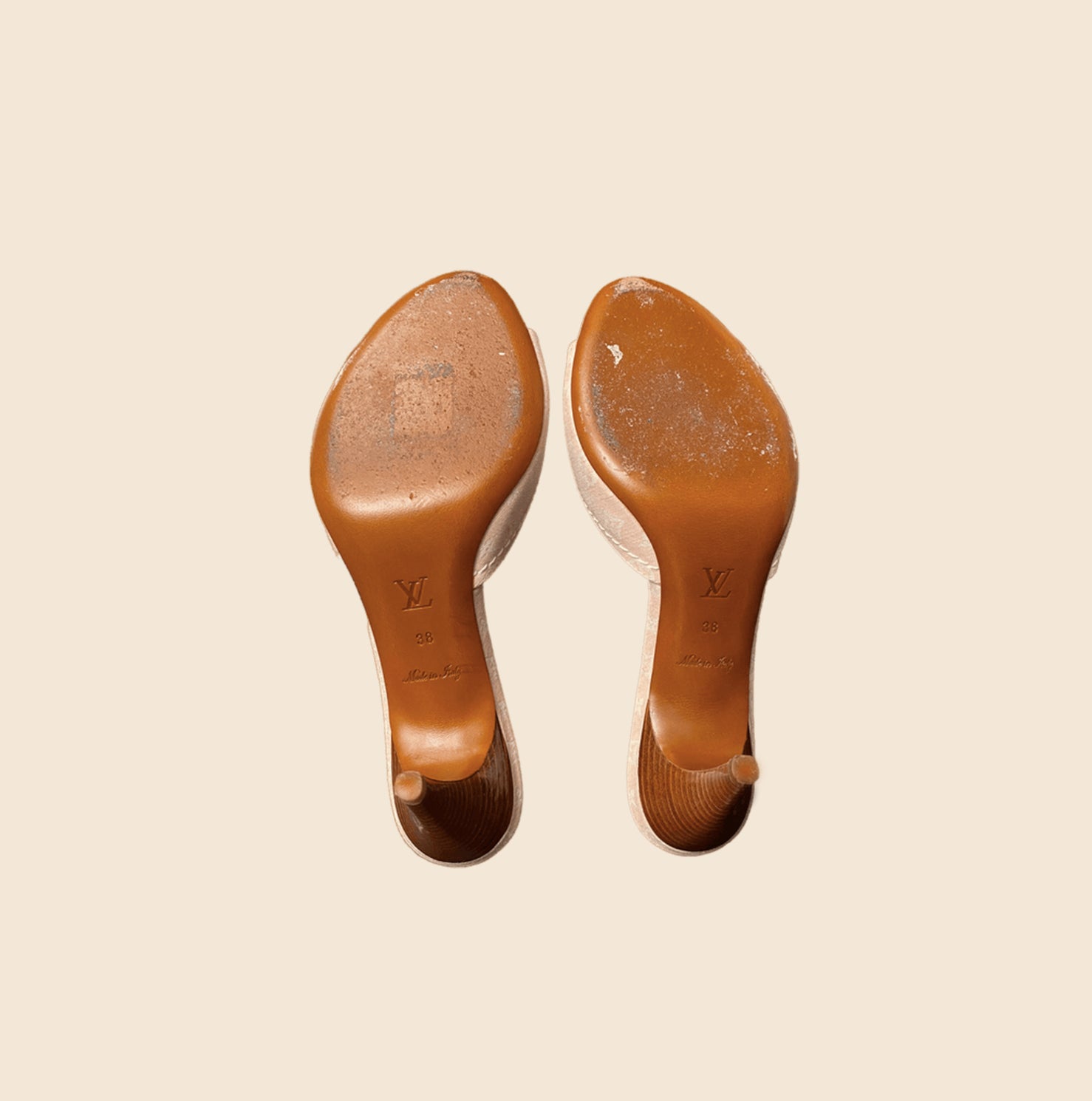 NWB Louis Vuitton Monogram Sandals Heels Sz. 39