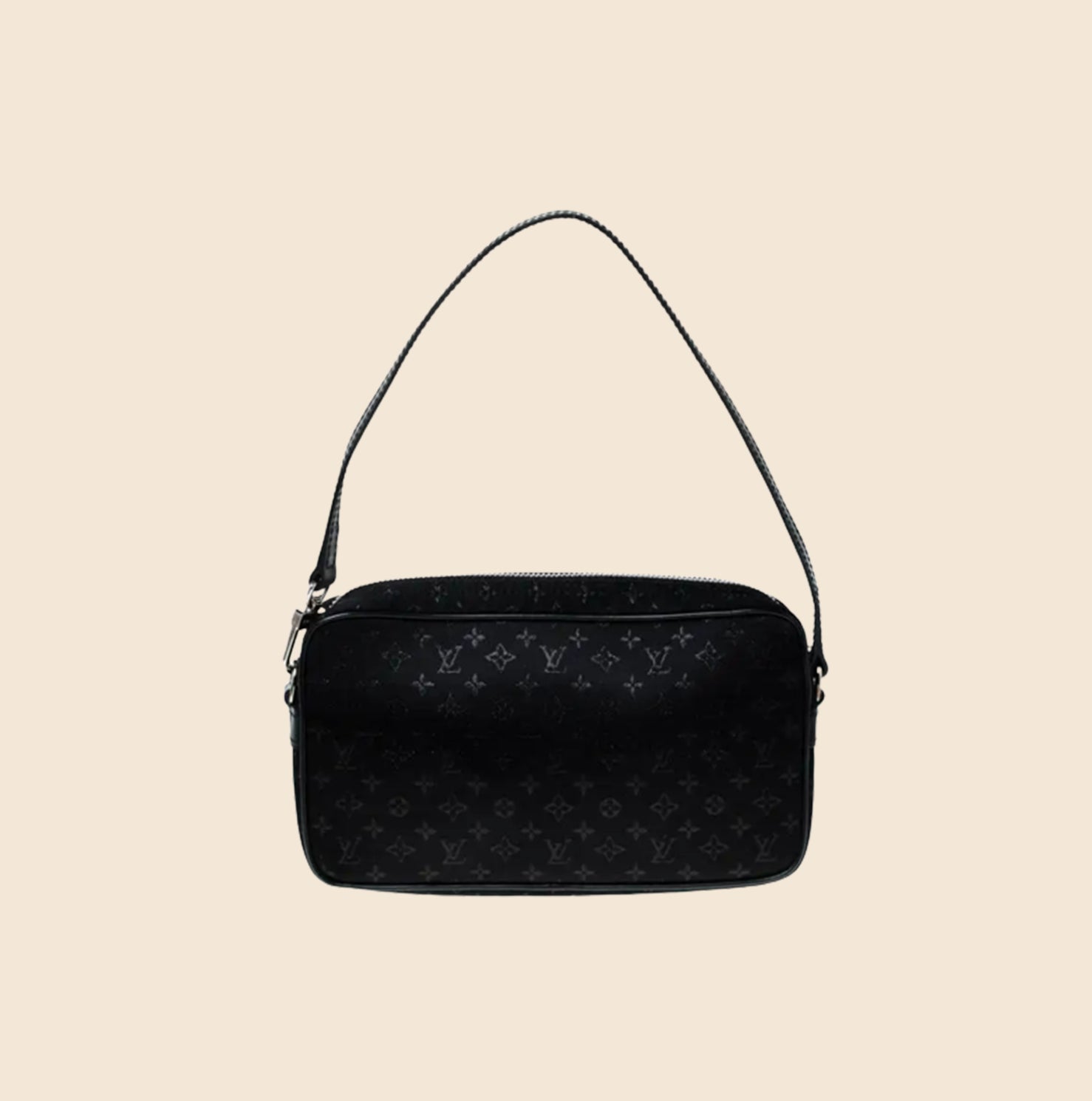 Louis Vuitton 2002 Black Mini Lin 'Conte Des Fees Musette Satin Flap Bag ·  INTO