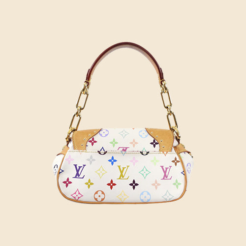 Louis Vuitton Takashi Murakami White Monogram Multicolore Coated Canvas Theda  GM Gold Hardware, 2004 Available For Immediate Sale At Sotheby's